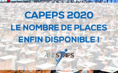 L’ANESTAPS souligne l’augmentation des places au CAPEPS mais ces annonces restent toujours insuffisantes !