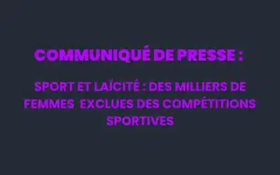 Sport et laïcité : Des milliers de femmes exclues des compétitions sportives