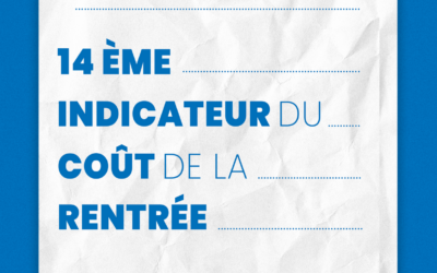 14e indicateur du coût de la rentrée